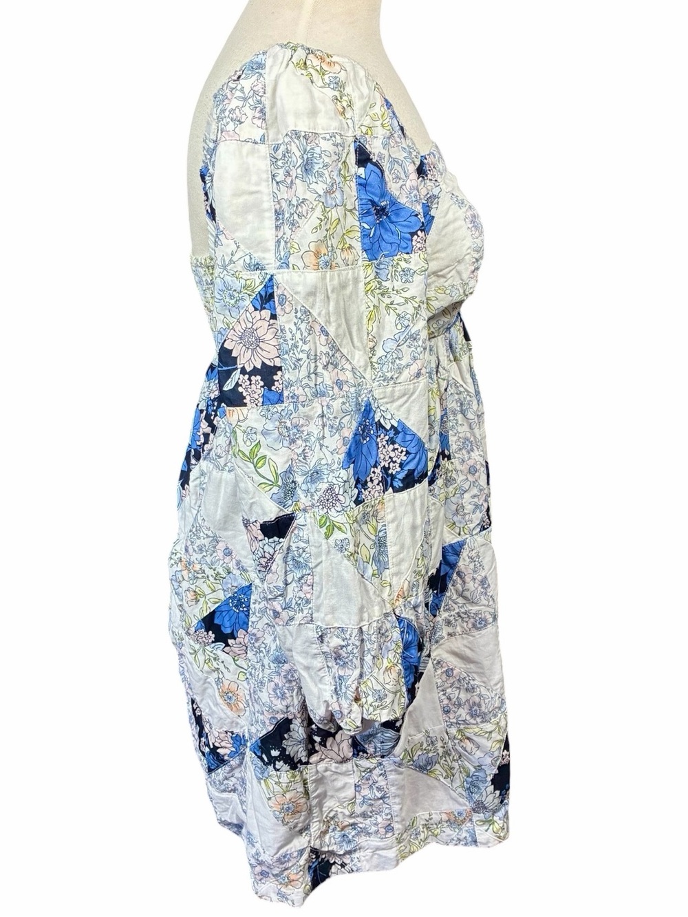 J. Crew Squareneck Cotton Voile Dress Patchwork Floral Women's Size XS - Picture 5 of 10